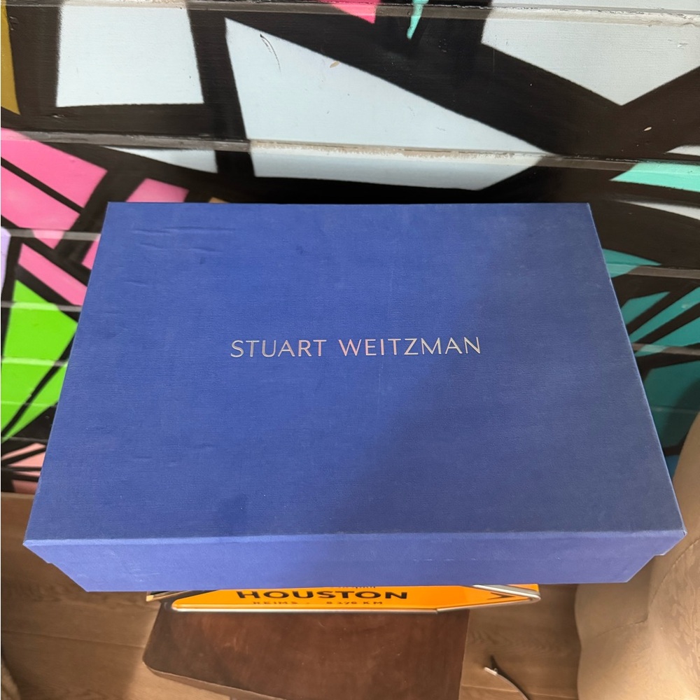 Stuart Weitzman Gold and Black Sock Booties, 8.5, Bag, Box included! - Picture 13 of 13